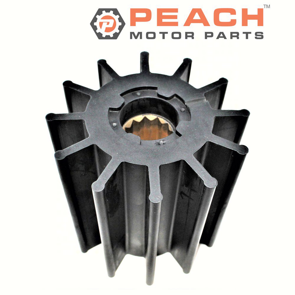 Peach Motor Parts PM-IMPE-0016A Impeller, Water Pump (Neoprene); Fits Jabsco®: 17938-0001-P, 17938-0001, Volvo Penta®: 3830459