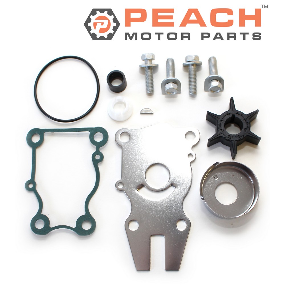 Peach Motor Parts PM-WPMP-0009A Water Pump Repair Kit (No Plastic Housing); Fits Yamaha®: 6BG-W0078-01-00, 6BG-W0078-00-00, Sierra®: 18-3490
