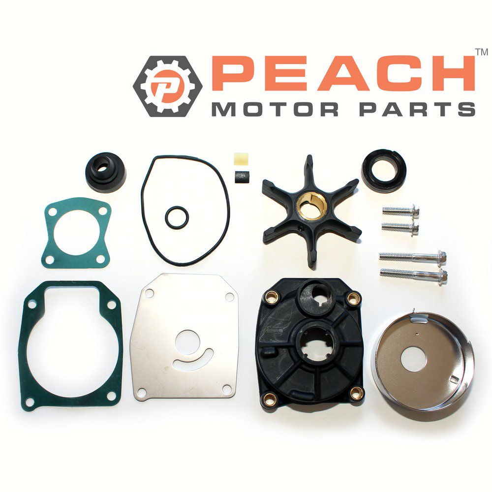Peach Motor Parts PM-WPMP-0014A Water Pump Repair Kit (With Plastic Housing); Fits Johnson Evinrude OMC BRP®: 5000308, SEI®: 96-364-01BK