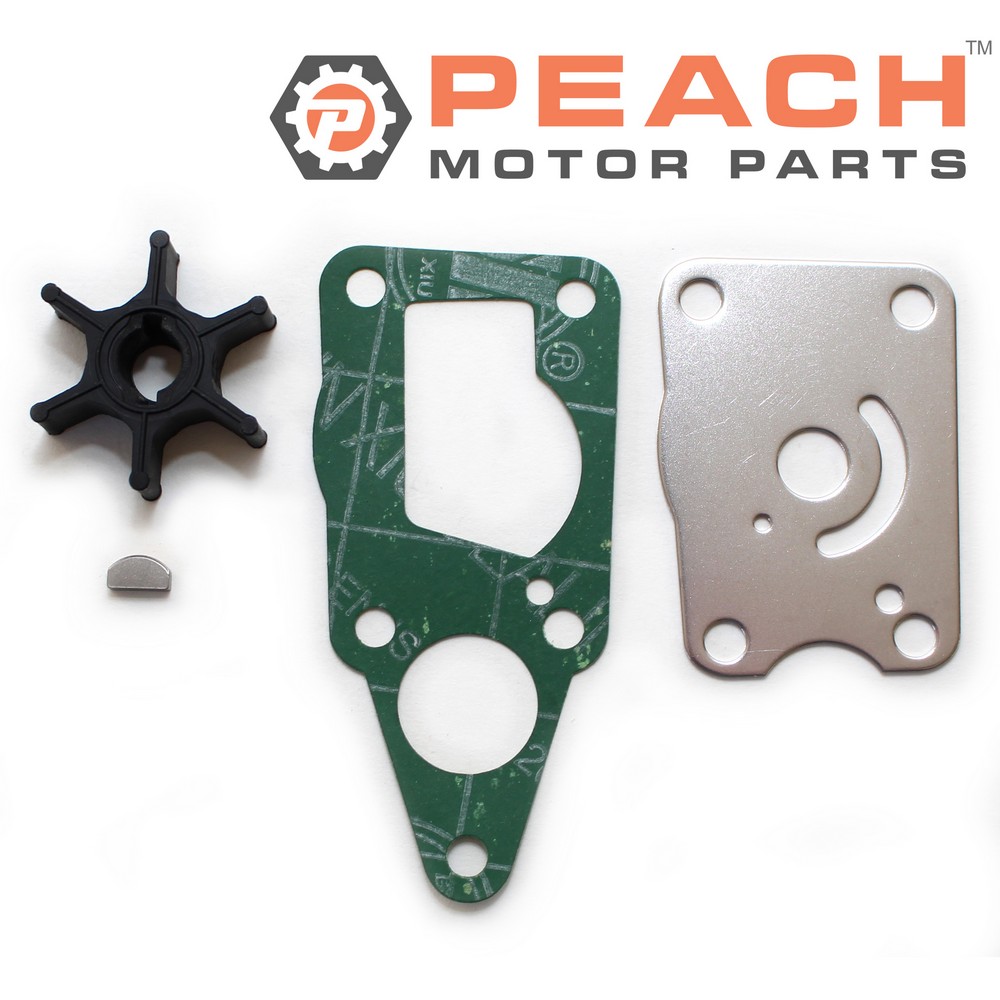 Peach Motor Parts PM-WPMP-0020A Water Pump Repair Kit (No Housing); Fits Johnson Evinrude OMC BRP®: 5033379, 5034323, Suzuki®: 17400-98661, Sierra®: 18-3266