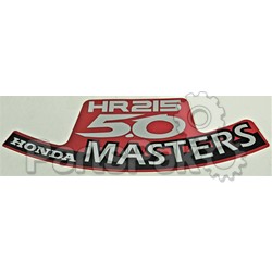 Honda 87101-VA3-B01 Mark, Emblem Masters; 87101VA3B01
