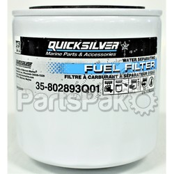 Quicksilver 35-802893Q01; W9 Fuel Filter- Replaces Mercury / Mercruiser
