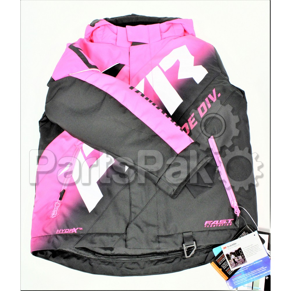 Yamaha 220-41014-94-10 Jacket, Youth Yamaha Cx Black/Electric Pink 10; 220410149410