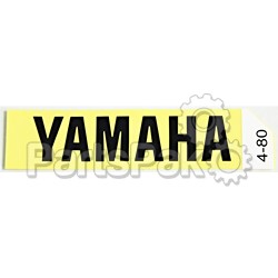 Yamaha 29L-28338-30-00 Emblem, Yamaha; New # 99244-00080-00