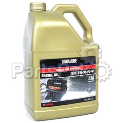 Yamaha LUB-05W30-FC-04 Marine 5W30 Full-Synthetic Oil Fc-W 1 Gallon (Case of 4 bottles); LUB05W30FC04