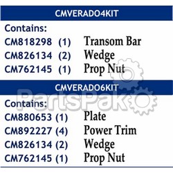 Martyr (Canada Metal Pacific) CMVERADO6KITM; Anode Verado 6Cyl Kit Mag; LNS-194-CMVERADO6KITM