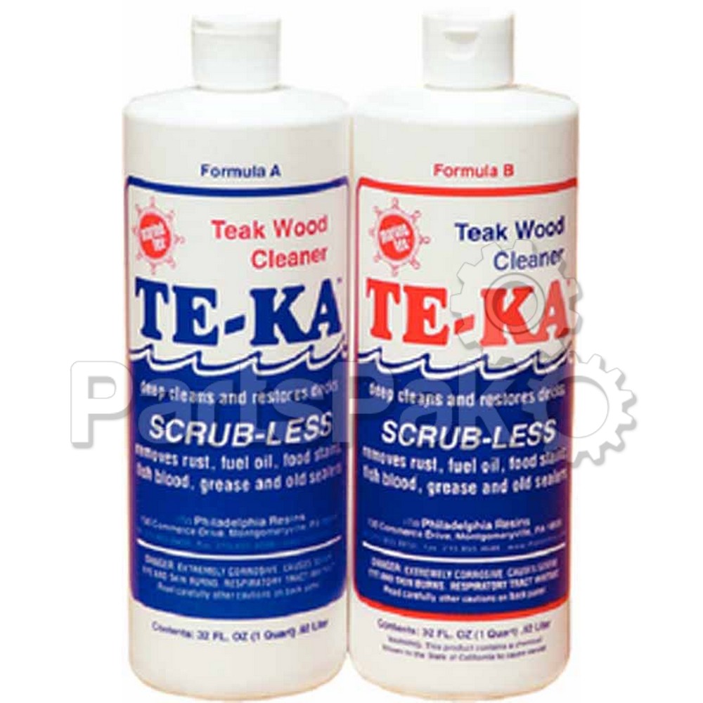 Marine Tex RM341K; Te-Ka Teak Cleaner 1/2 Gallon Kit (part A = 32 oz; part B = 32 oz)