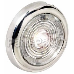 Attwood 6342R7; 1.5 inch Round Stainless Steel LED Lite Red; LNS-23-6342R7