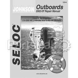 Seloc 1314; Repair Service Manual, Fits Johnson Ob All Engines 02-06