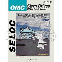 Seloc 3400; Repair Service Manual, OMC Stern Drives 1964-86; LNS-230-3400