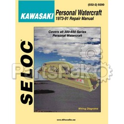 Seloc 9200; Repair Service Manual, PWC Vol.I-All Kawasaki 1973- 91; LNS-230-9200