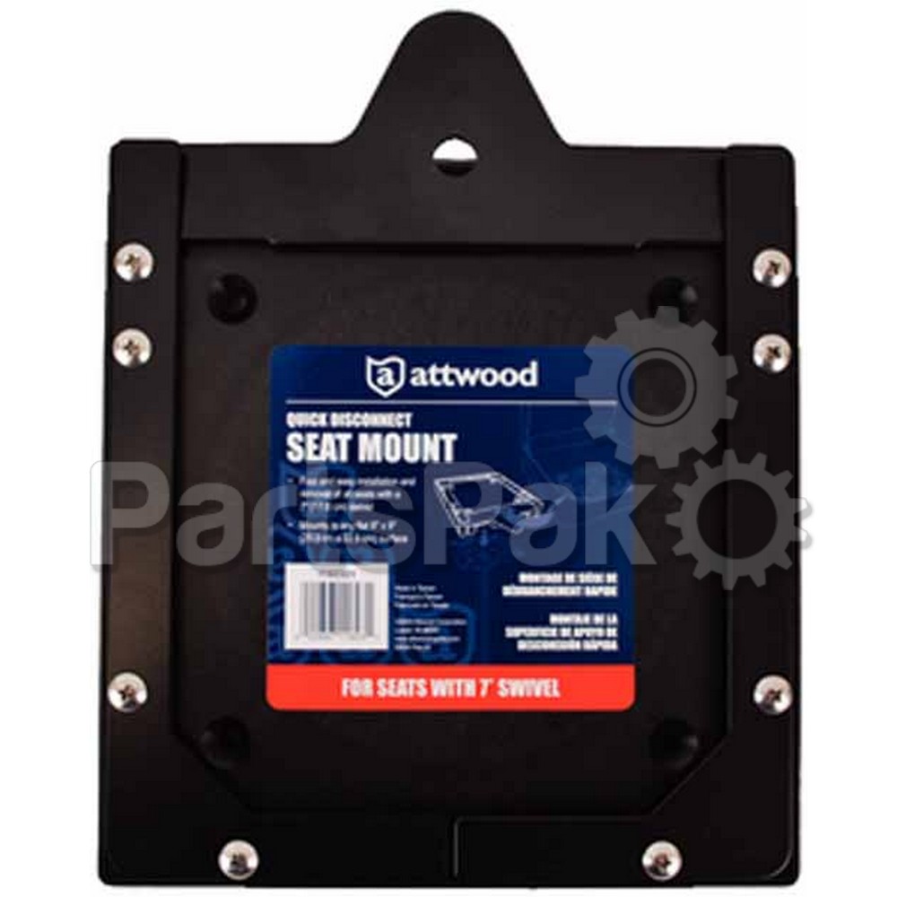 Attwood 11603D1; Quick Disconnect Seat Mount 7 In