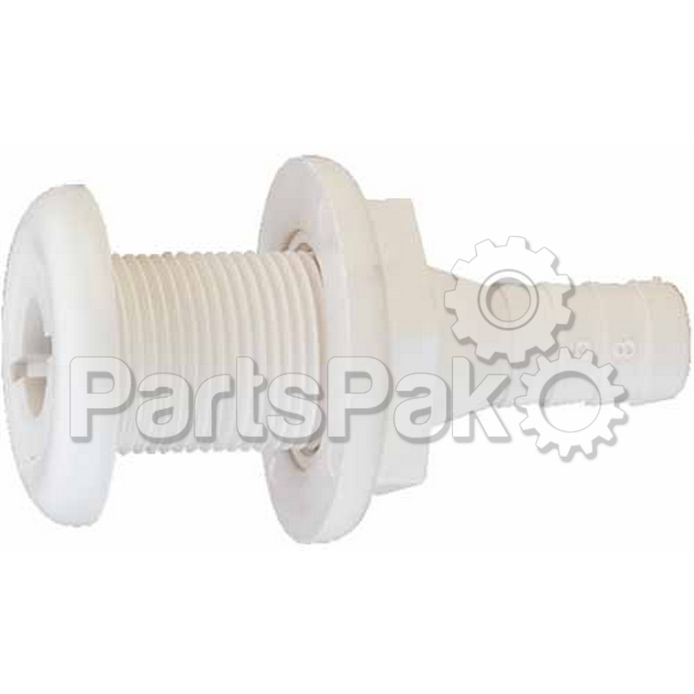 Attwood 38723; Thru-Hull Connector 5/8In White