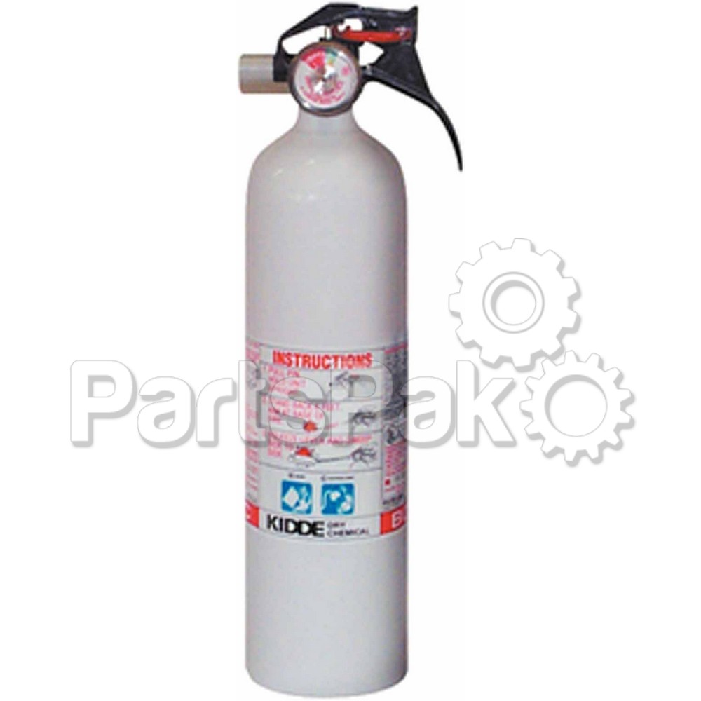 Kidde 466628; Fire Extinguisher, Mariner White 10 BC With Ga