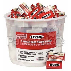 Hyde Tools 49500; Razor Blades Pail 100 Box Of 5/Pack; LNS-292-49500