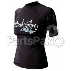 Body Glove 1210WXSXX; Basic Womens Short Sleeve Lycra Rash Guard Xs Black Rashguard