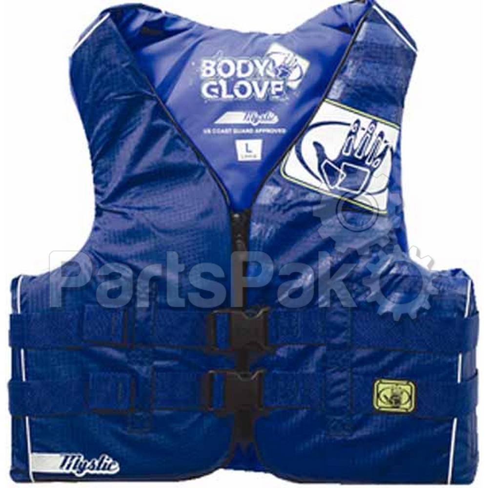 Body Glove 11234XSD1212; Mystic Mens PFD Livevest Life Jacket Blue Xs