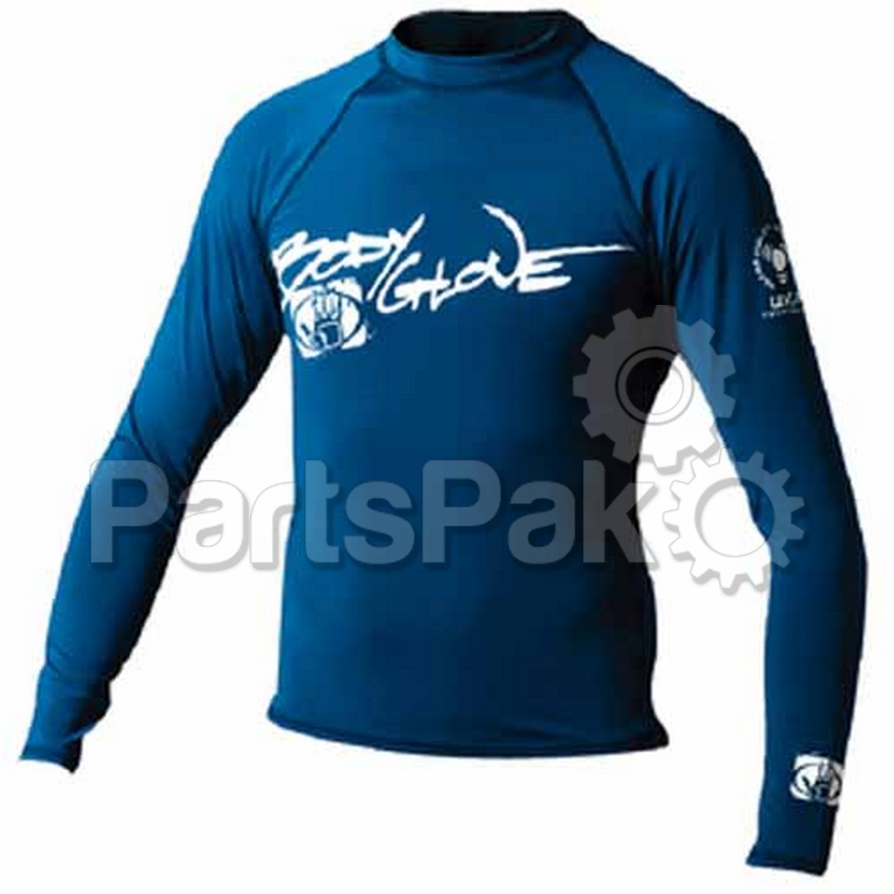 Body Glove 1211J4DD; Basic Junior Long Sleeve Lycra 4 Royal Blue Rash Guard Rashguard