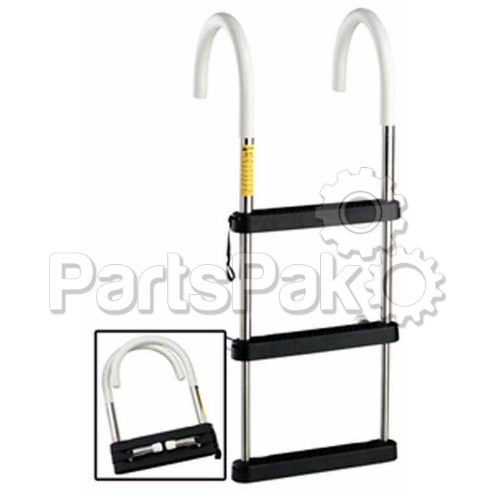 Garelick 06131; 3 Step Ss Telescp Hook Ladder