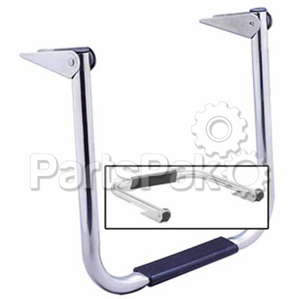Garelick 19512; Stainless Steel Fold Down Transom Ladder