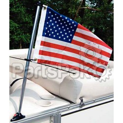 Taylor Made 922; 30 Inch Pontoon Rail Pole And 16 x 24 inch US Flag; LNS-32-922