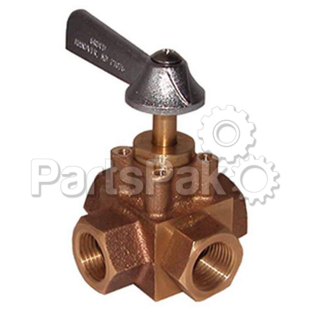 Groco FV450X; 4-Way, 1/2 Inch Full Flo Selector