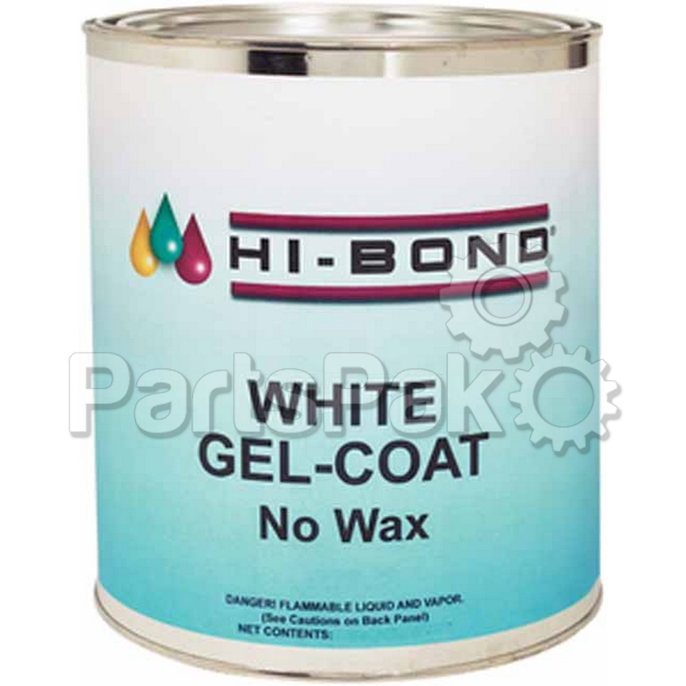 Hi-Bond 701440; White Gel Coat No Wax Qt W/Hdr