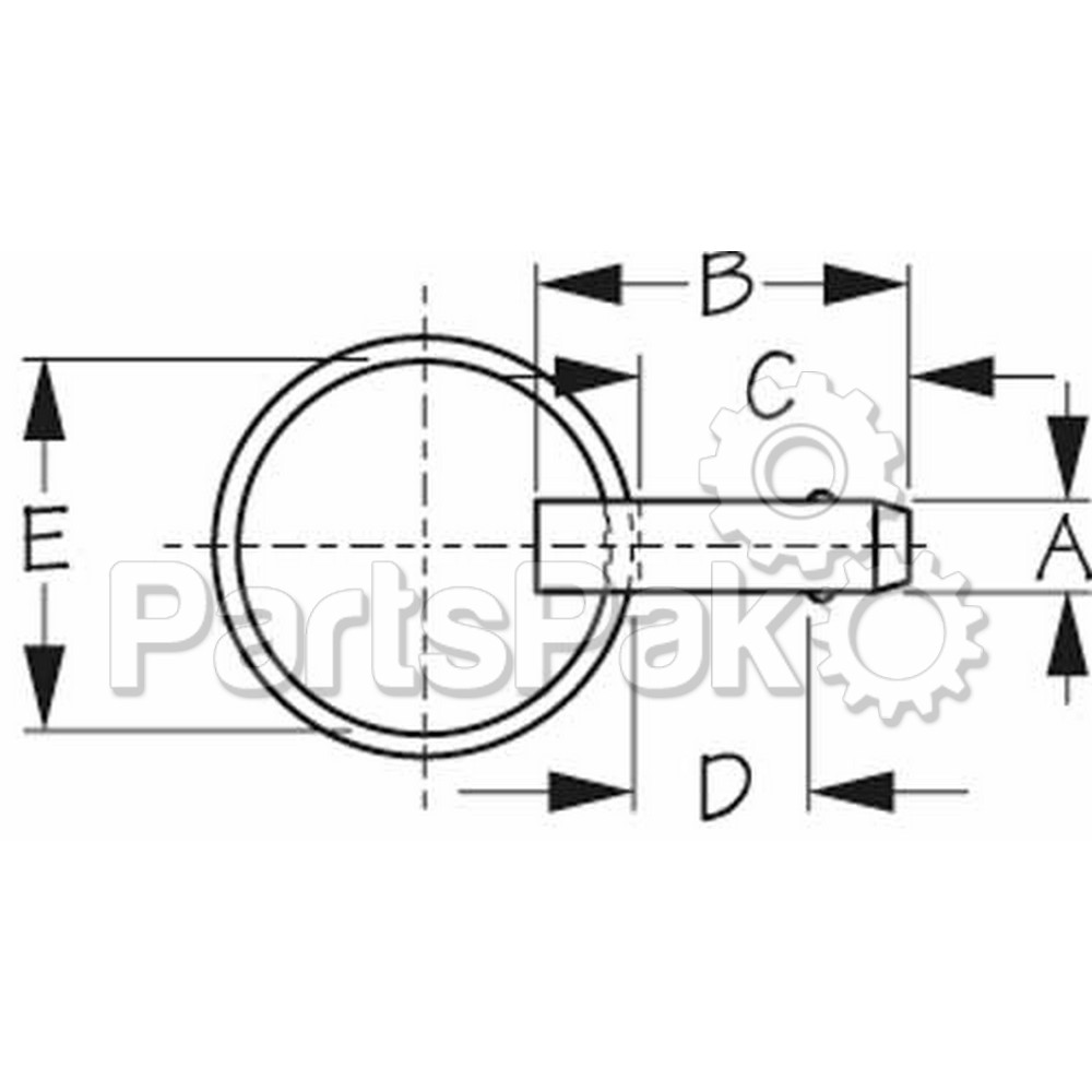 SCREW OUT 6IN BLK Sea-Dog 354-3371651 DECK PLATE
