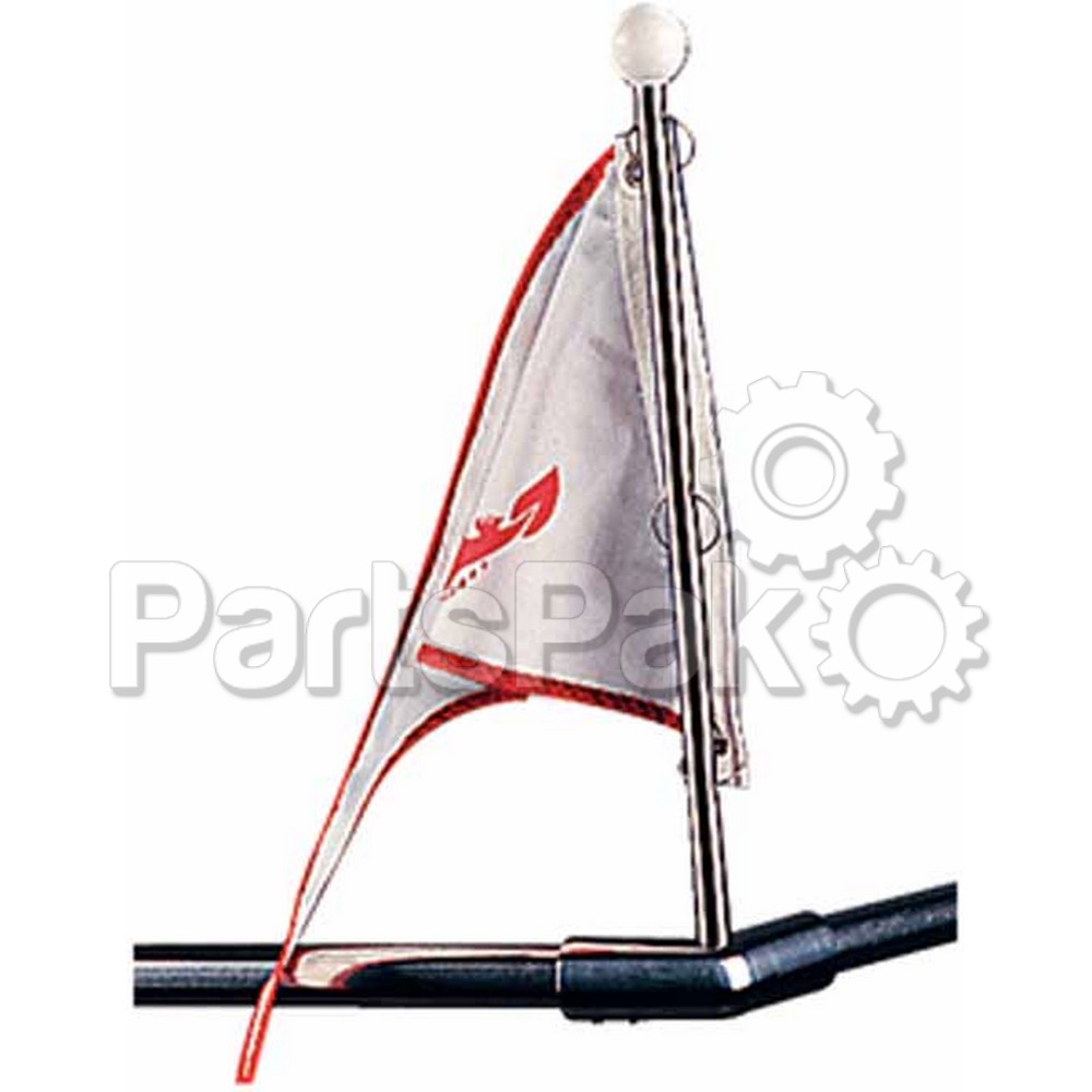 Sea Dog 3281101; Pole Flag Stainless Steel Bow Form