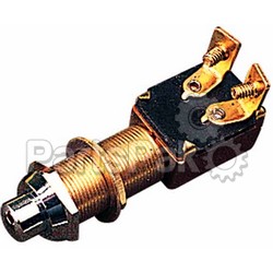 Sea Dog 4204201; Brass Push Button Switch; LNS-354-4204201