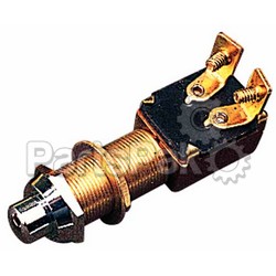 Sea Dog 4204211; Brass Push Button Switch With