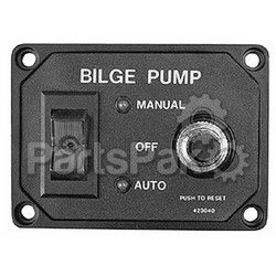 Sea Dog 4230401; Bilge Pump Switch Panel W/Brkr; LNS-354-4230401