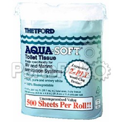 Thetford 3300; Aqua-Soft Bathroom Toilet Tissue Paper 2-Ply 4-Pack