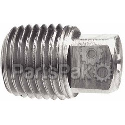 Midland Metal 28-085; 1/4 Brass Square Head Pipe Plug; LNS-38-28085
