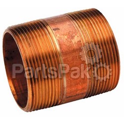 Midland Metal 40062; 1/2 X 2 Brass Pipe Nipple; LNS-38-40062
