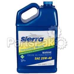 Sierra 18-94004; 25W40 Motor Oil, 5 Qt @4