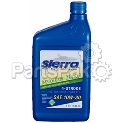 Sierra 18-94202; Oil 10W30 4 Stoke Outboard Qt; LNS-47-94202