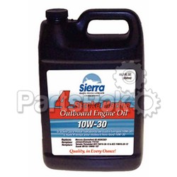 Sierra 18-94203; Oil 10W30 4 Stroke Outboard Gl @6; LNS-47-94203