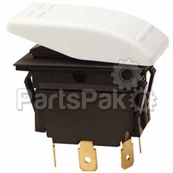 SeaChoice 10851; Rock Switch On-Off-On Dpdt White