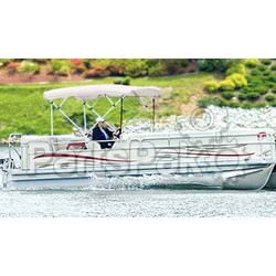 Carver Covers 510WV; Bimini Top-91 In-96 In white Vinyl (Canvas and Boot Only)