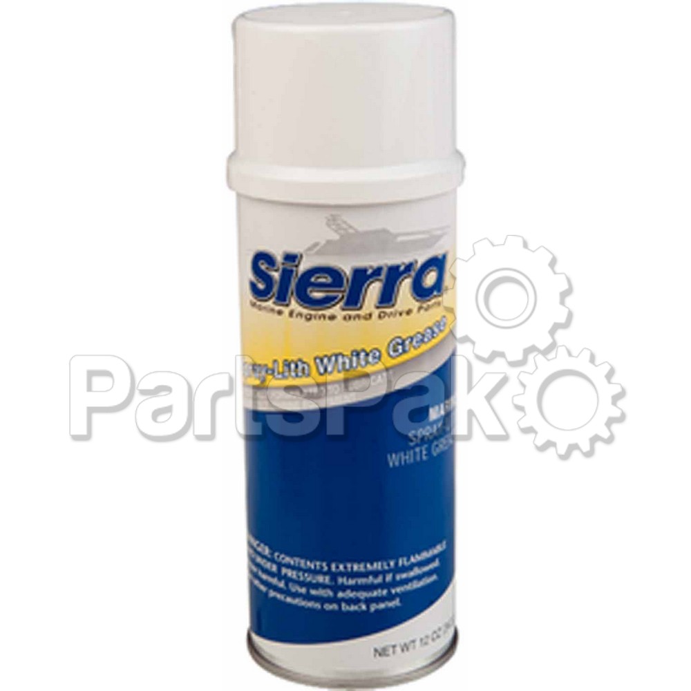 Sierra 18-97301; 12-Ounce White Lithium Spray Grease