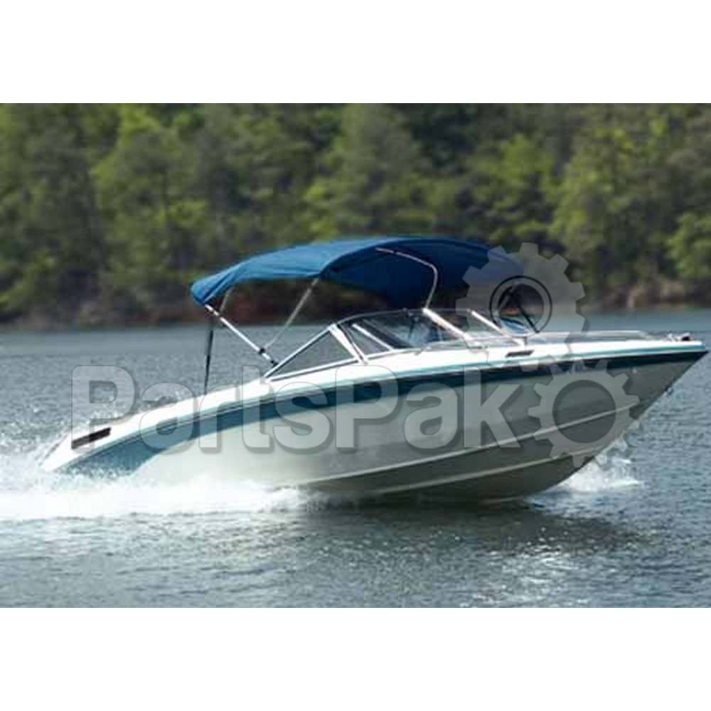 Carver Covers 403A04; 3 Bow Acrylic 73 Inch-78In P Blue-Bimini Top (Canvas and Protective Boot Only - No Frame)