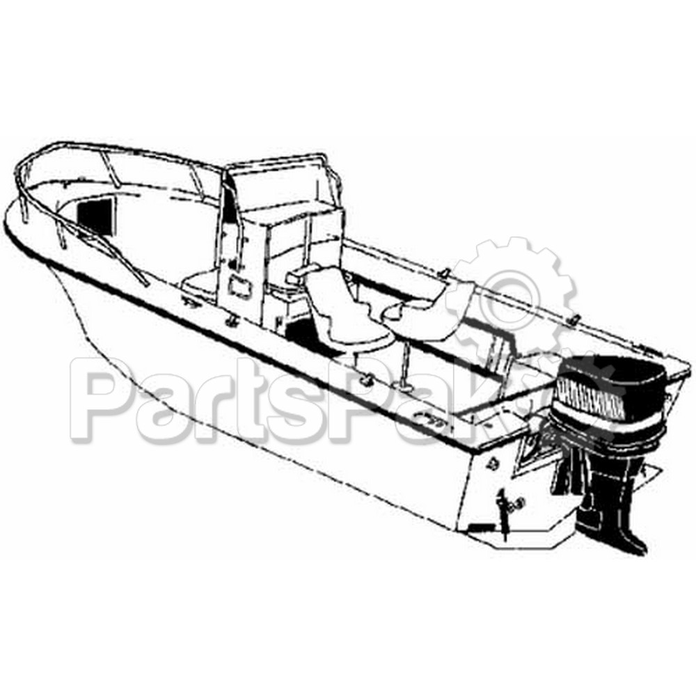 Carver Covers 70019P; Boat Cover Ccf-19 Poly Guard