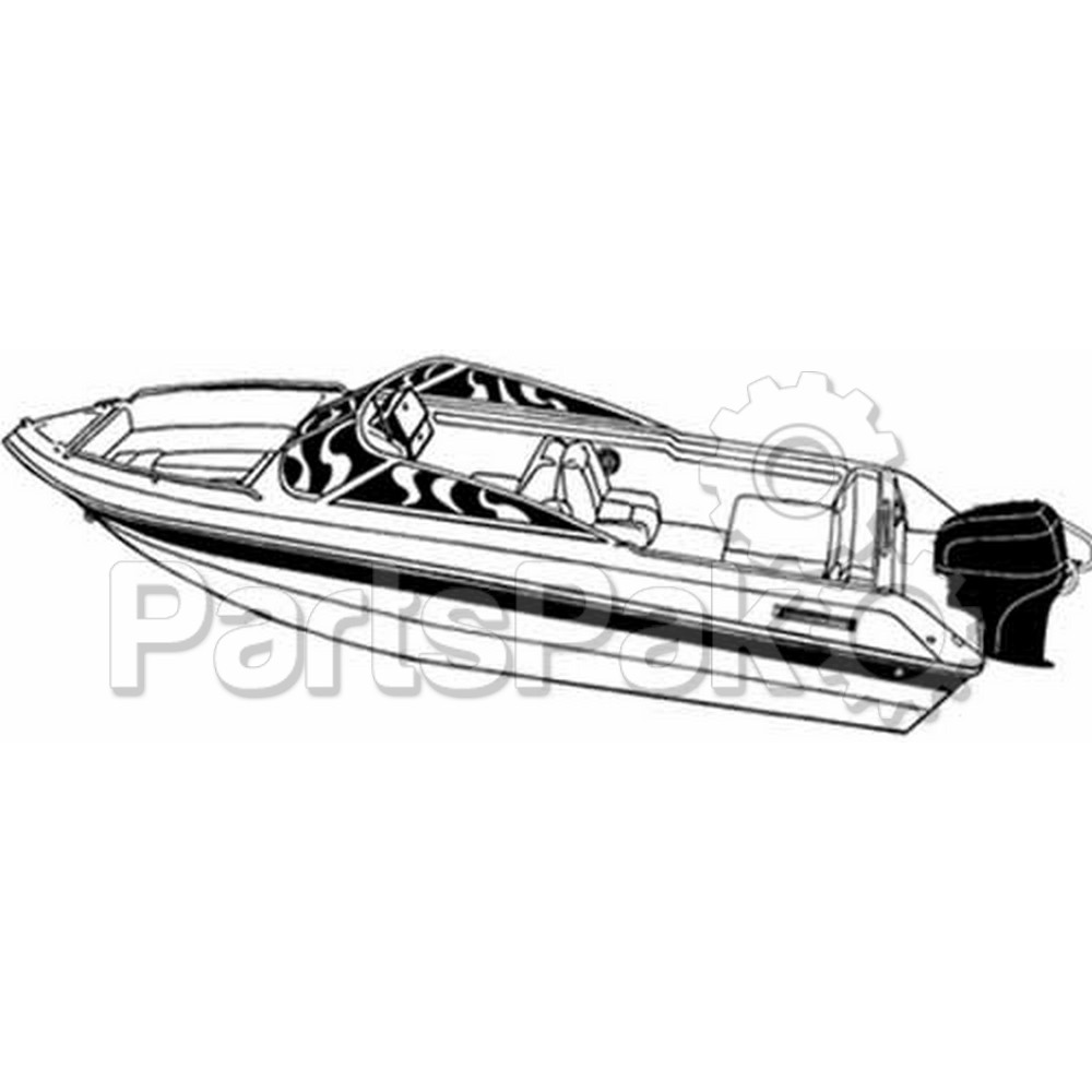 Carver Covers 77124P; V-24 I/O Poly-Guard Boat Cover