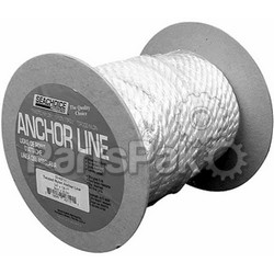 SeaChoice 40711; Nylon Anchor Line-White-3/8X100