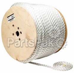 SeaChoice 42830; Twist Nyln Rope-White-3/4 X 600
