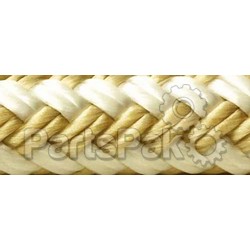 SeaChoice 47401; 47401: Double Braided Dockline-Gold/White 3/4X25