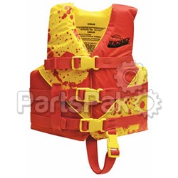 SeaChoice 86130; Yellow/Red Deluxe Child Vest 2