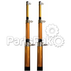 SeaChoice 88211; Tele Outrigger Pole-15 ft-Blac