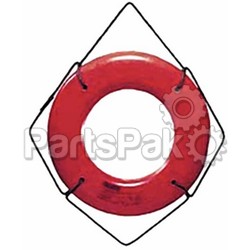 CAL JUNE JIM-BUOY HS30W; 30 Inch White Hard Shell Ring Buoy